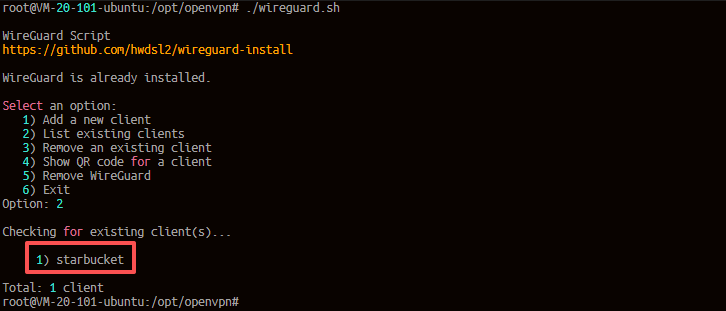 《一键部署WireGuard VPN服务器》文章正文配图（配图 11）— STARBUCKET BLOG